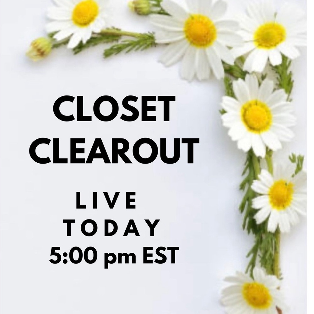 1 Closet Clearout Live Today at 7:00 pm EST - Picture 5 of 5